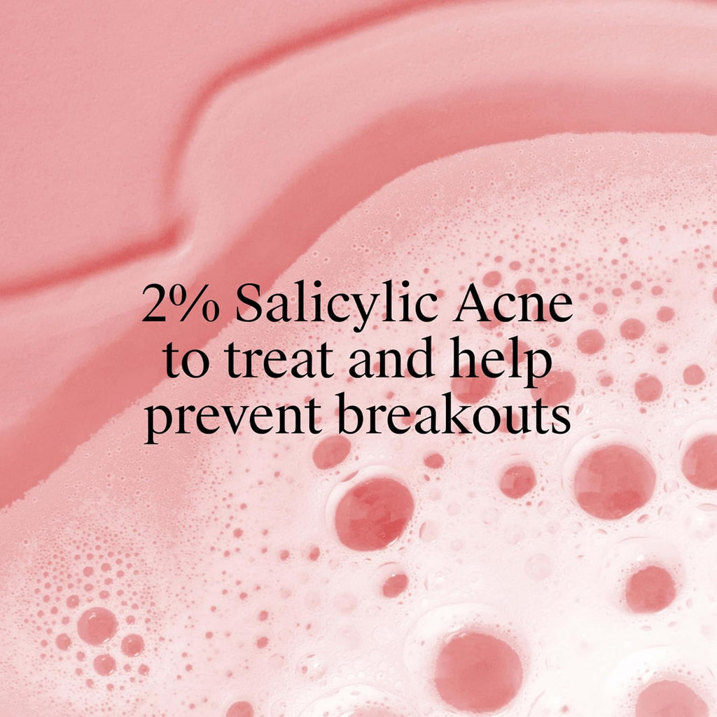 Oil-Free Acne Wash Pink Grapefruit Facial Cleanser - with Salicylic Acid for Clear Skin, Daily Face Wash for Oily &