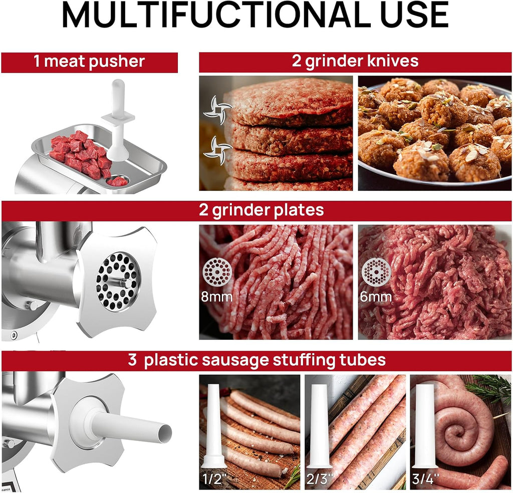 Commercial Meat Grinder #12,0.9HP Electric Meat Grinder