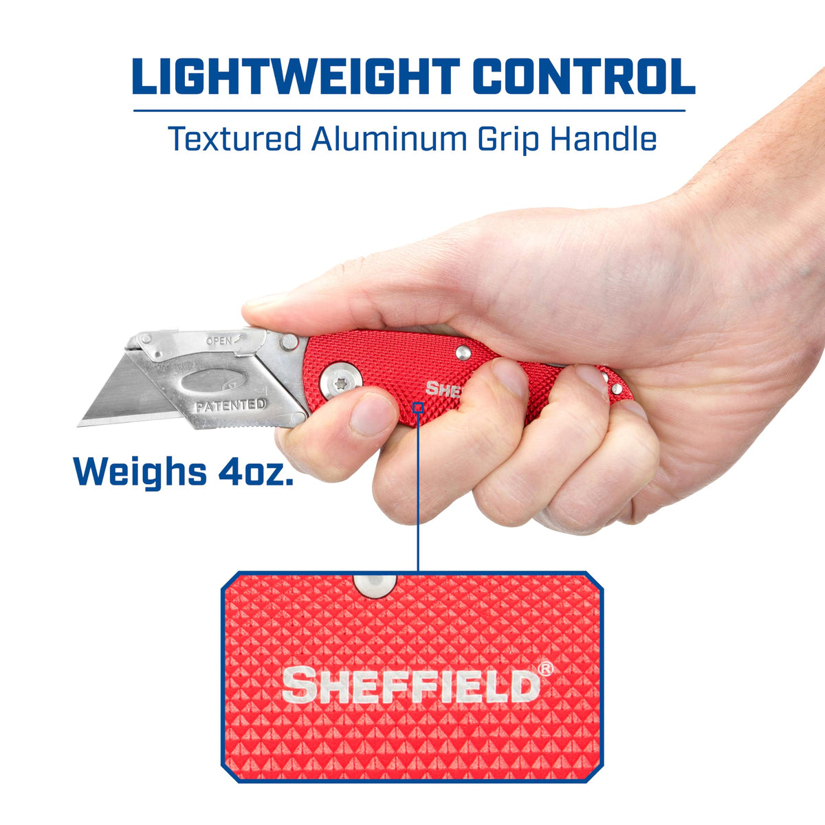 Folding Utility Knife, Accepts Standard Utility Knife Blades