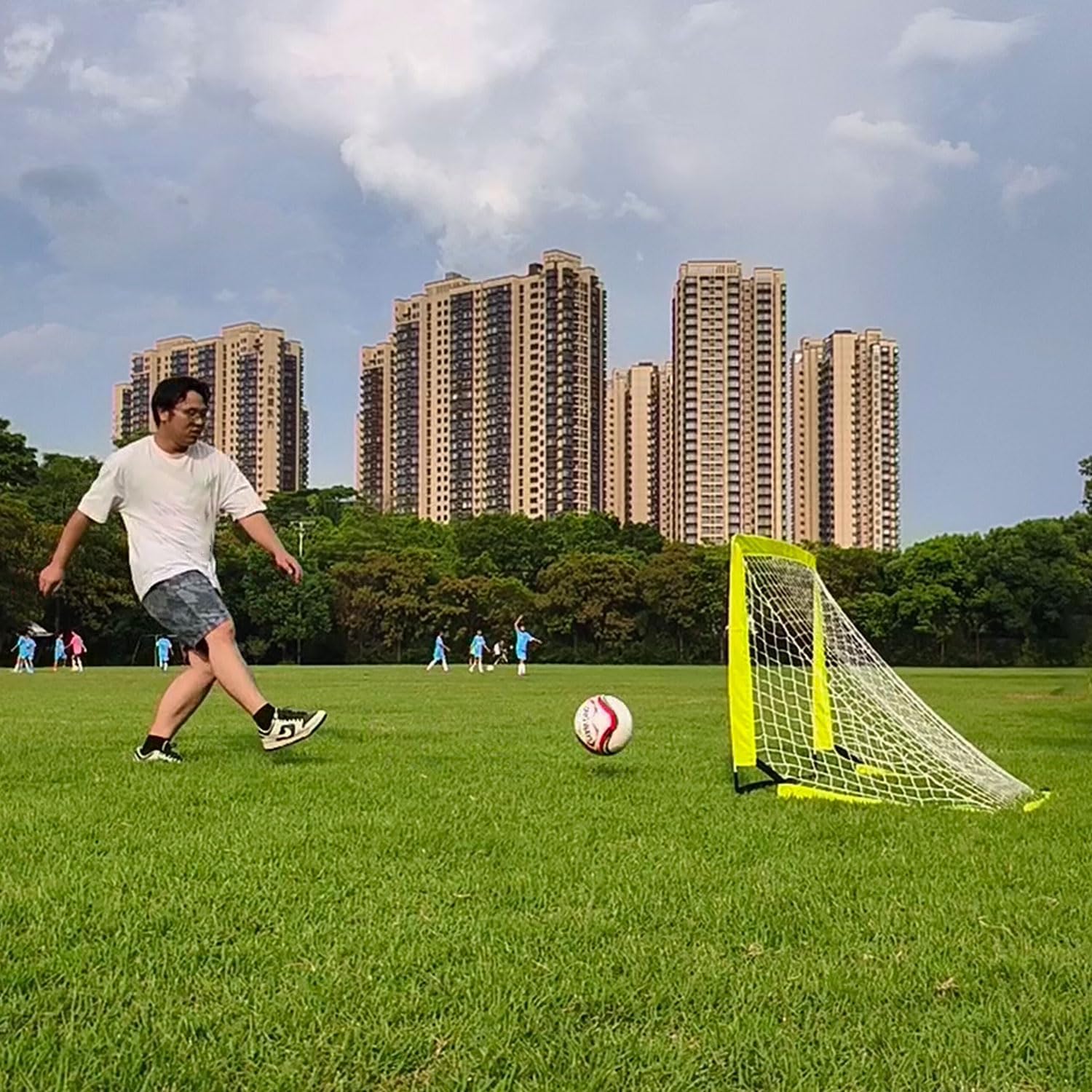 Soccer Goal for Kids + Youth with Carry Bag for Practice & Games | Indoor+Outdoor Use| Easy Set Up| Multiple Sizes|