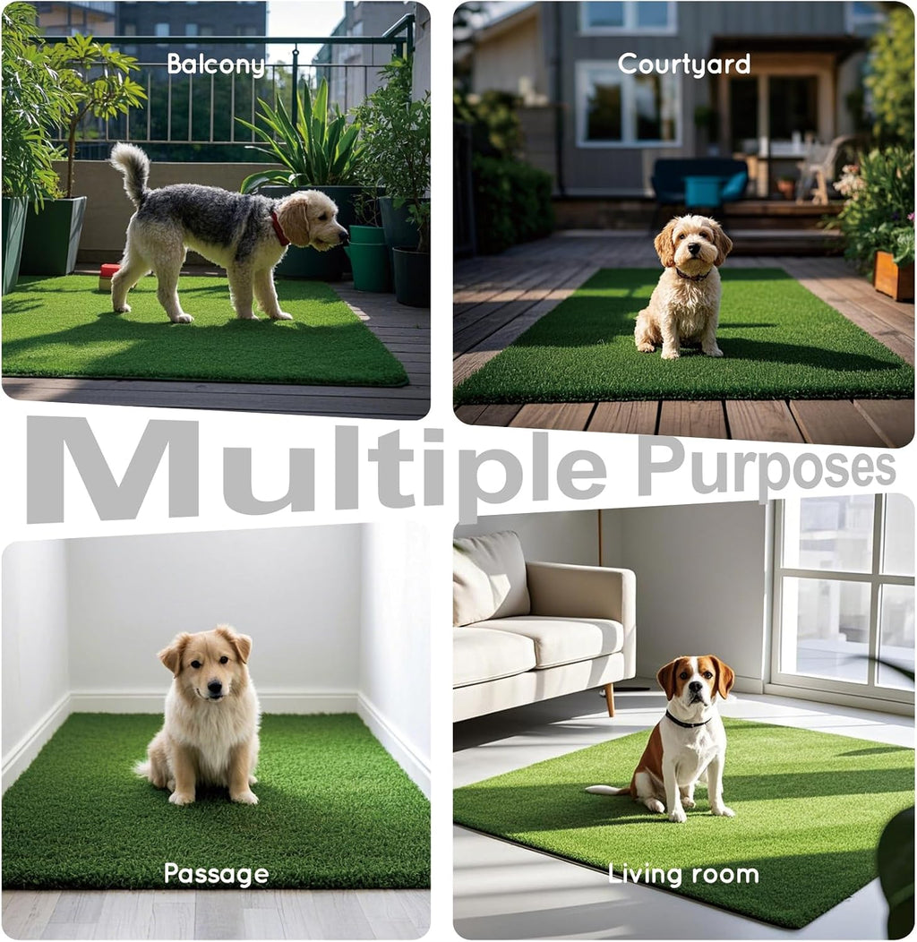 HQ4US Grass Pee Pads for Dogs Potty, Artificial Grass Patch Odor Control