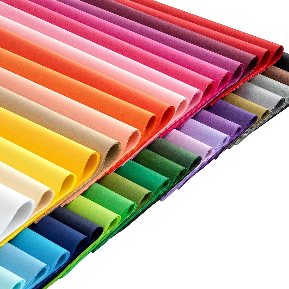 360 Sheets 20 x 26 Tissue Paper for Gift Bags, Rainbow 36 Colors