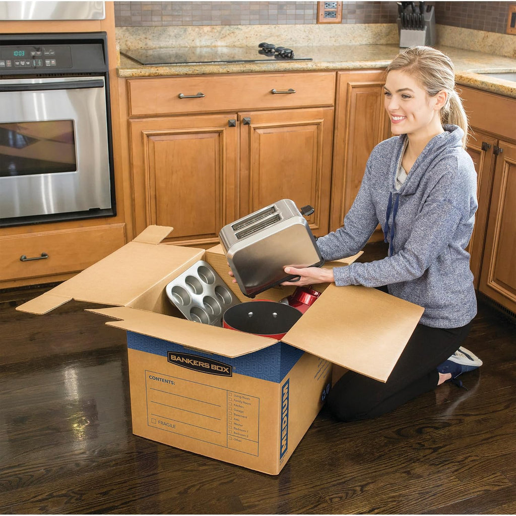 8-Pack Medium Prime HD Moving Boxes with Reinforced Handles