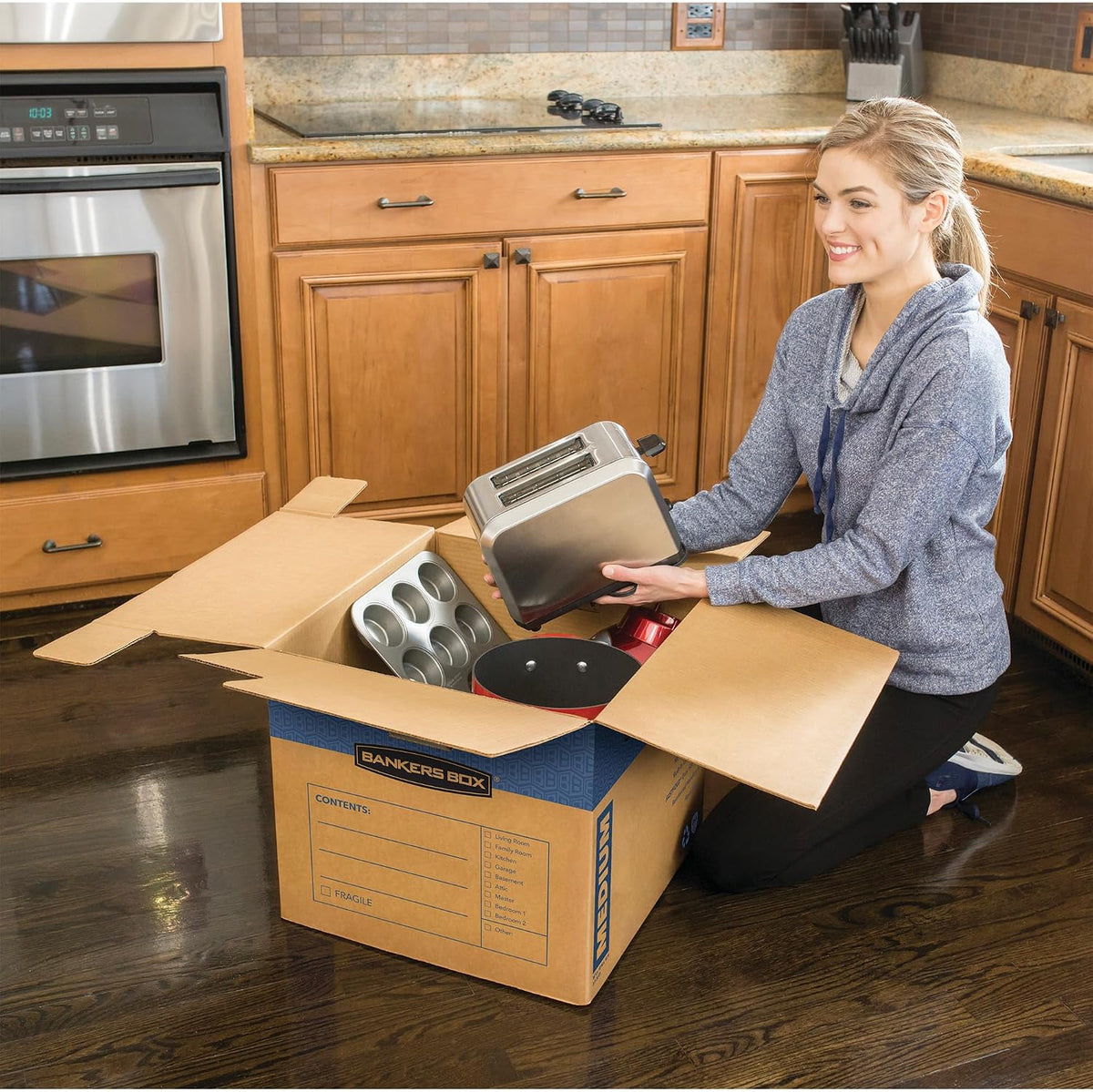 8-Pack Medium Prime HD Moving Boxes with Reinforced Handles