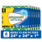 Air Filter 24x24x1 MERV 13 6-Pack