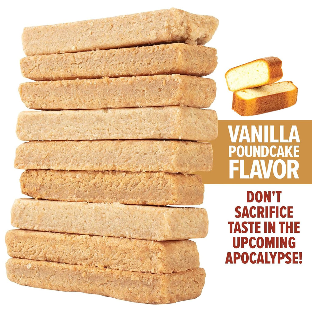 Emergency Food Rations- 3600 Calorie Bar (Vanilla Poundcake) - 3 Day, 72 Hour Ready To Eat Supply For Disaster