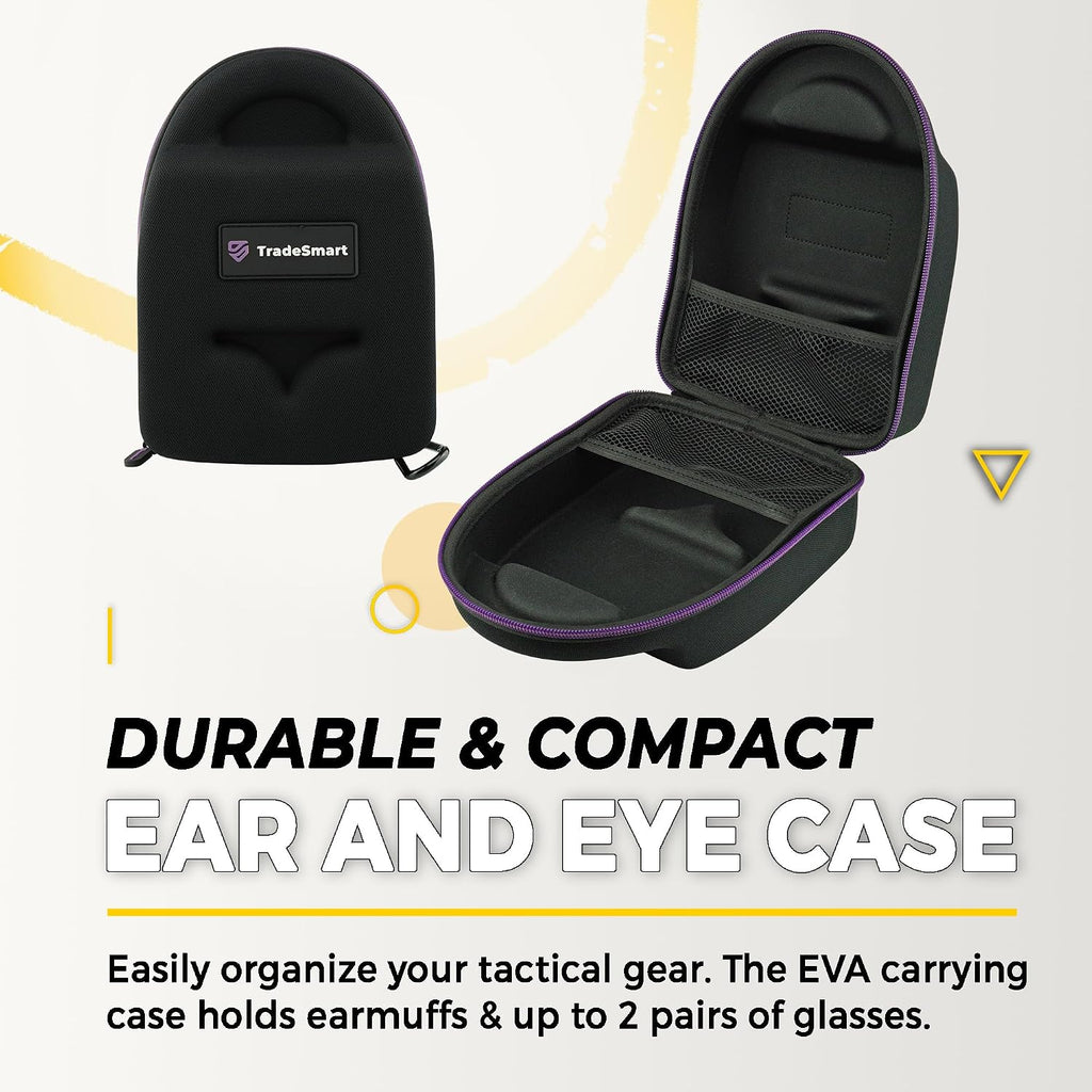 Shooting Ear & Eye Protection Kit, Combined NRR 38 | Every option stores in a hard clip-on case. You get anti-fog