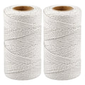 2PCS 328Ft 2MM Natural Cotton Twine String for Kitchen & Crafts