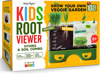 Gardening Root Viewer for Kids - Planting Kits with Seeds & Garden Supplies - Grow Your Own Seed - Home & Classroom