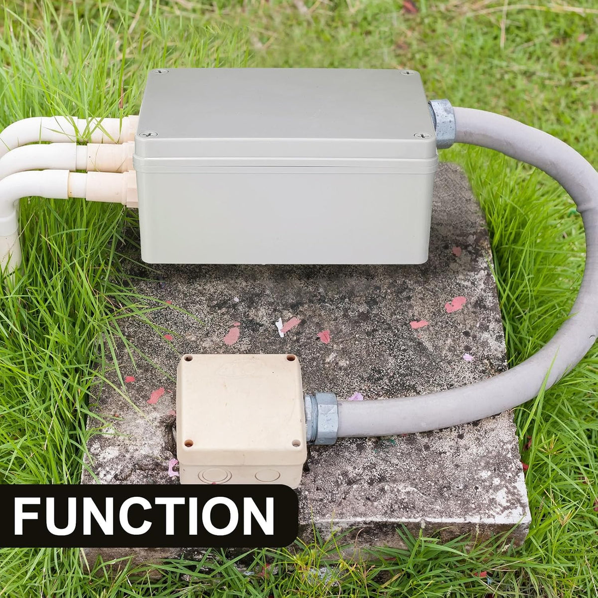 Kanayu 1 Pcs Junction Box 8'' X 6'' X 4'', Plastic IP65 Waterproof