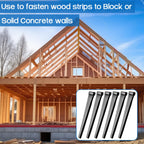25 Pcs 8d(2-1/2") Hardened Cut Masonry Nail, Rose Nail Masonry