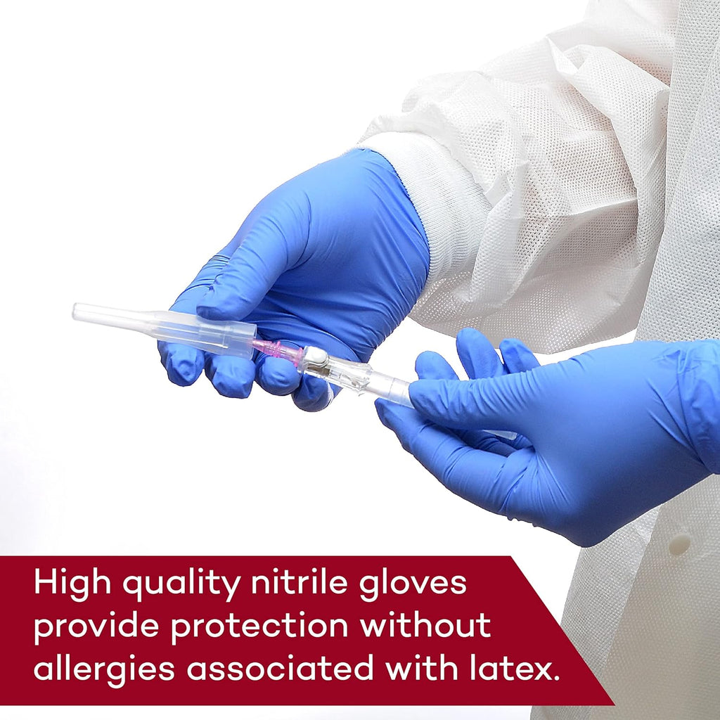 Nitrile Exam Gloves - Latex Free - Medium - 200 Count | Purple, Adult Size, Slim Fit, Ambidextrous, Powder-Free