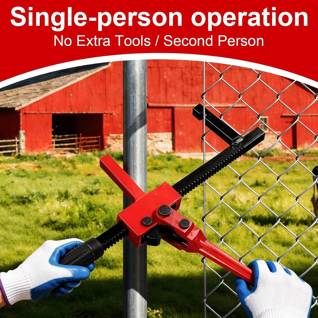 Chain Link Fence Stretcher Tool, Heavy Duty Ratchet Fence Tensioner