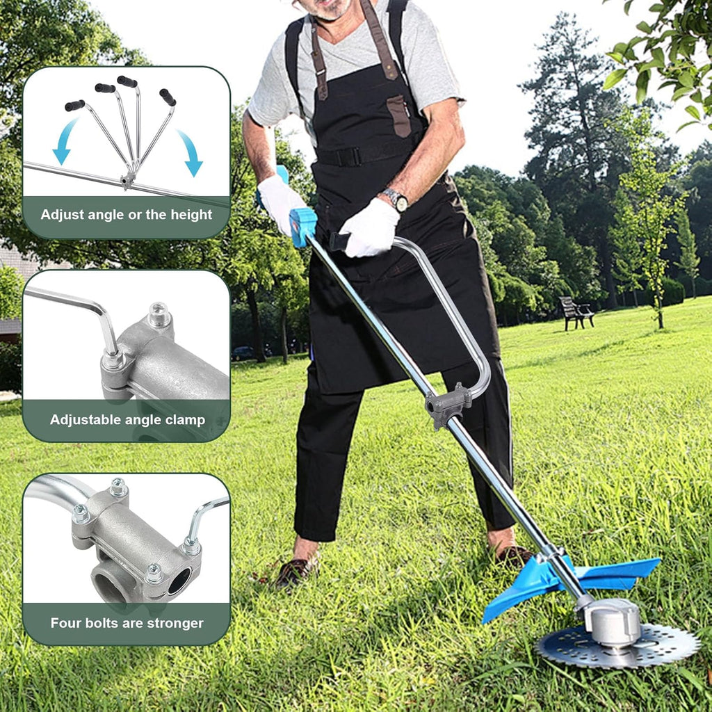 Weed Eater Handle Extension - Aluminum Ergonomic Weed Eater Attachments | Trimmer Grip, Weedeater Handle with Bracket