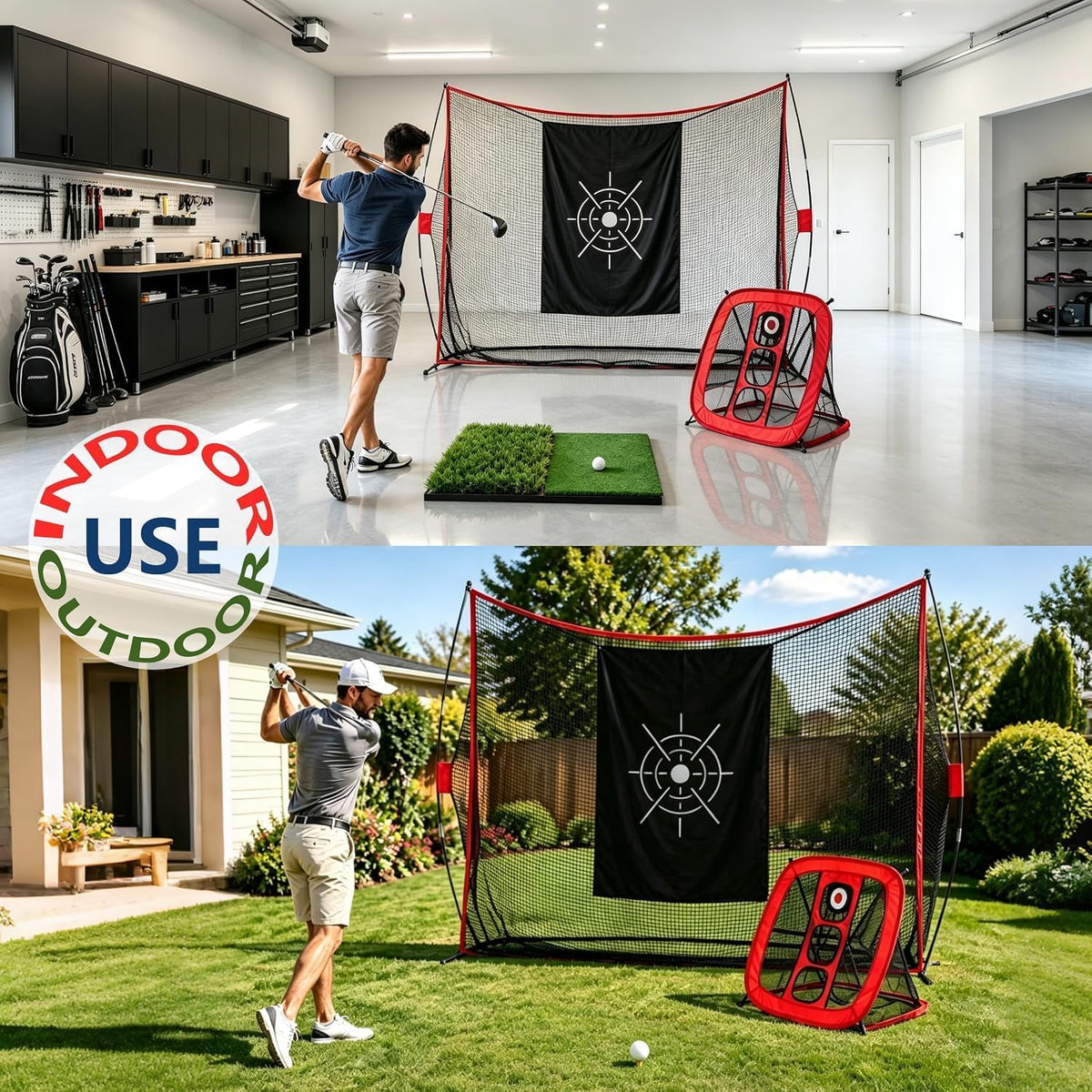 Golf Net, Golf Hitting Net for Backyard Driving Real Golf Balls