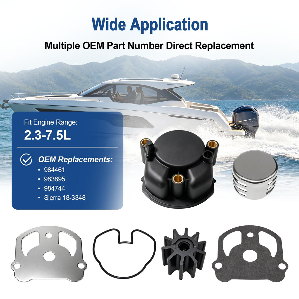 MARKGOO Water Pump Repair Kit 0984461 for OMC Cobra Stern Drive 2.3L-7.5L