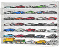 Model Car Display Case for Toy Cars, Matchbox Cars,1/64 Scale Diecast Display Case,Wall Mount,Mirrored Back,Hot 1/64