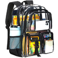 Clear Backpack Heavy Duty, Large Multi-pockets Clear Bookbag