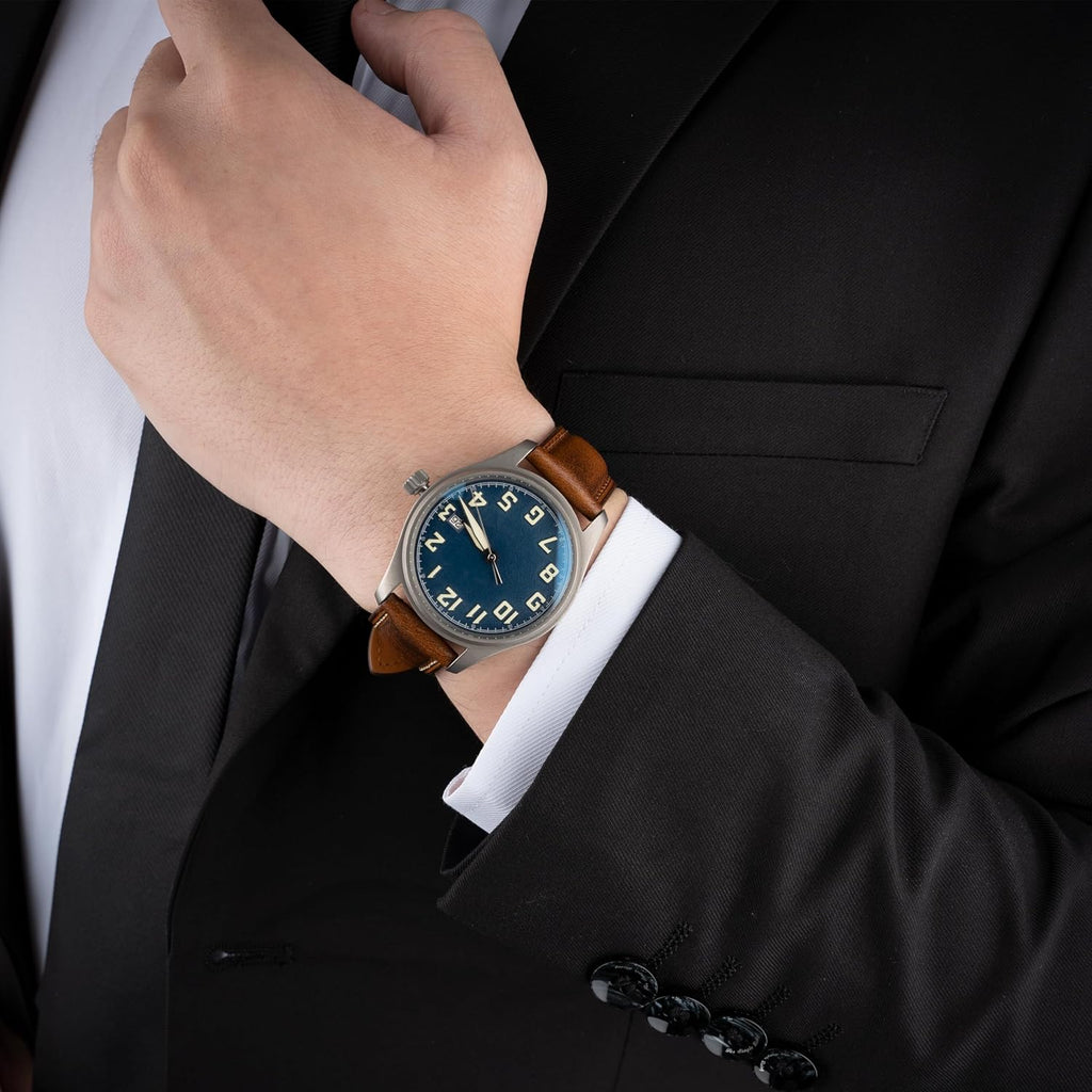 Quick Release Leather Watch Band 14mm 16mm 18mm 19mm 20mm 21mm 22mm 24mm,Vintage Oil Wax-tanned Pull-up Men's Watch