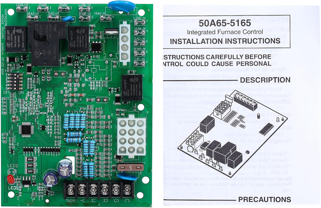 50A65-5165 Furnace Control Board for Trane, White-Rodgers