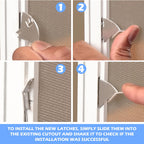 10 Pairs Left & Right Hand Window Screen Metal Knife Latch Sets