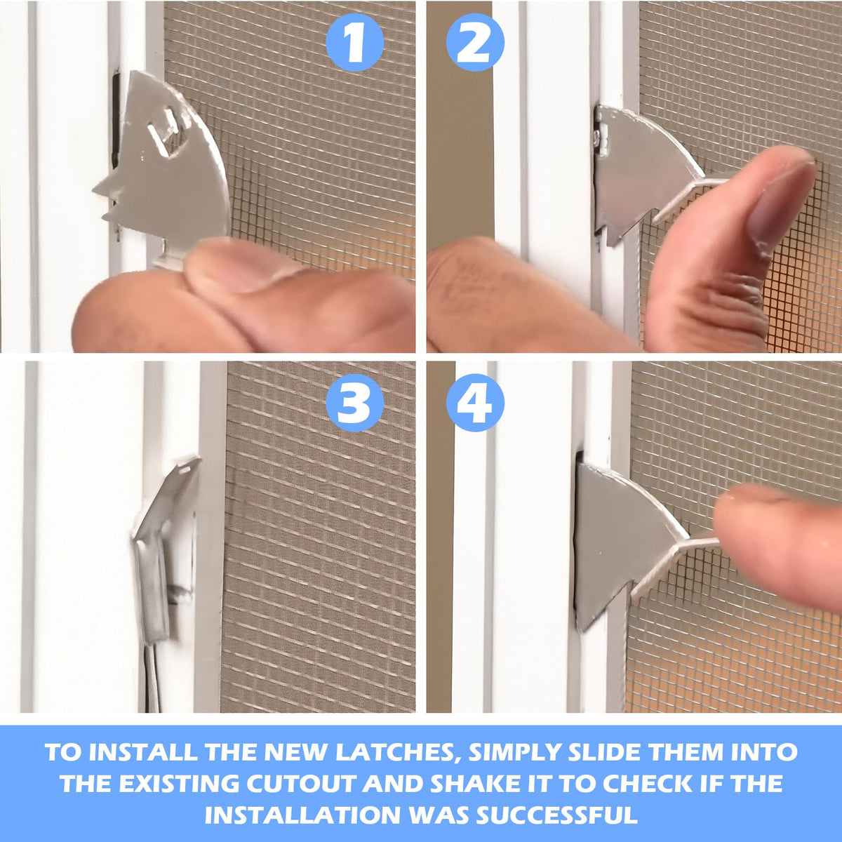 10 Pairs Left & Right Hand Window Screen Metal Knife Latch Sets