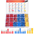 Nilight 1500PCS Mixed Quick Disconnect Insulated Electrical Crimp Terminals