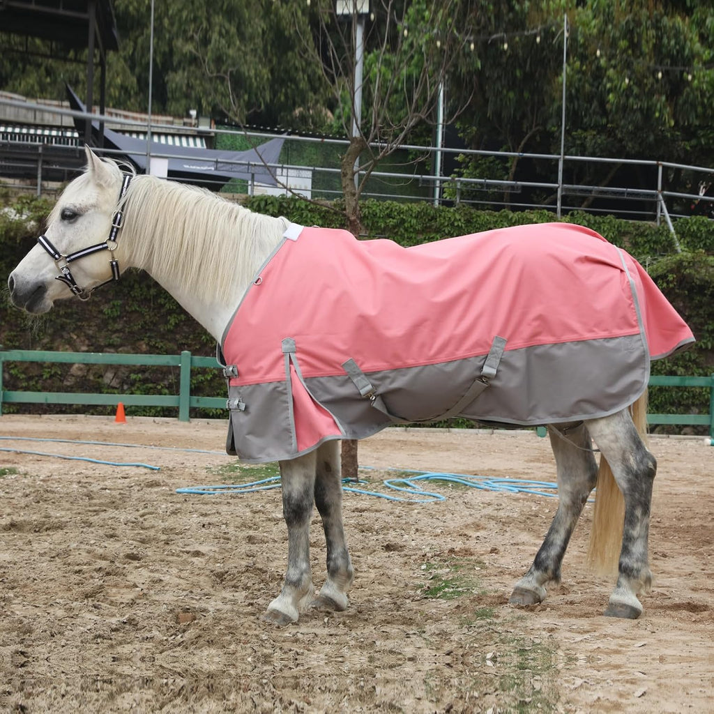 1200D Horse Blanket, 0g No-Fill Waterproof Turnout Rain Sheet