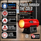 60,000 BTU Forced Air Propane Heater - RFG60V