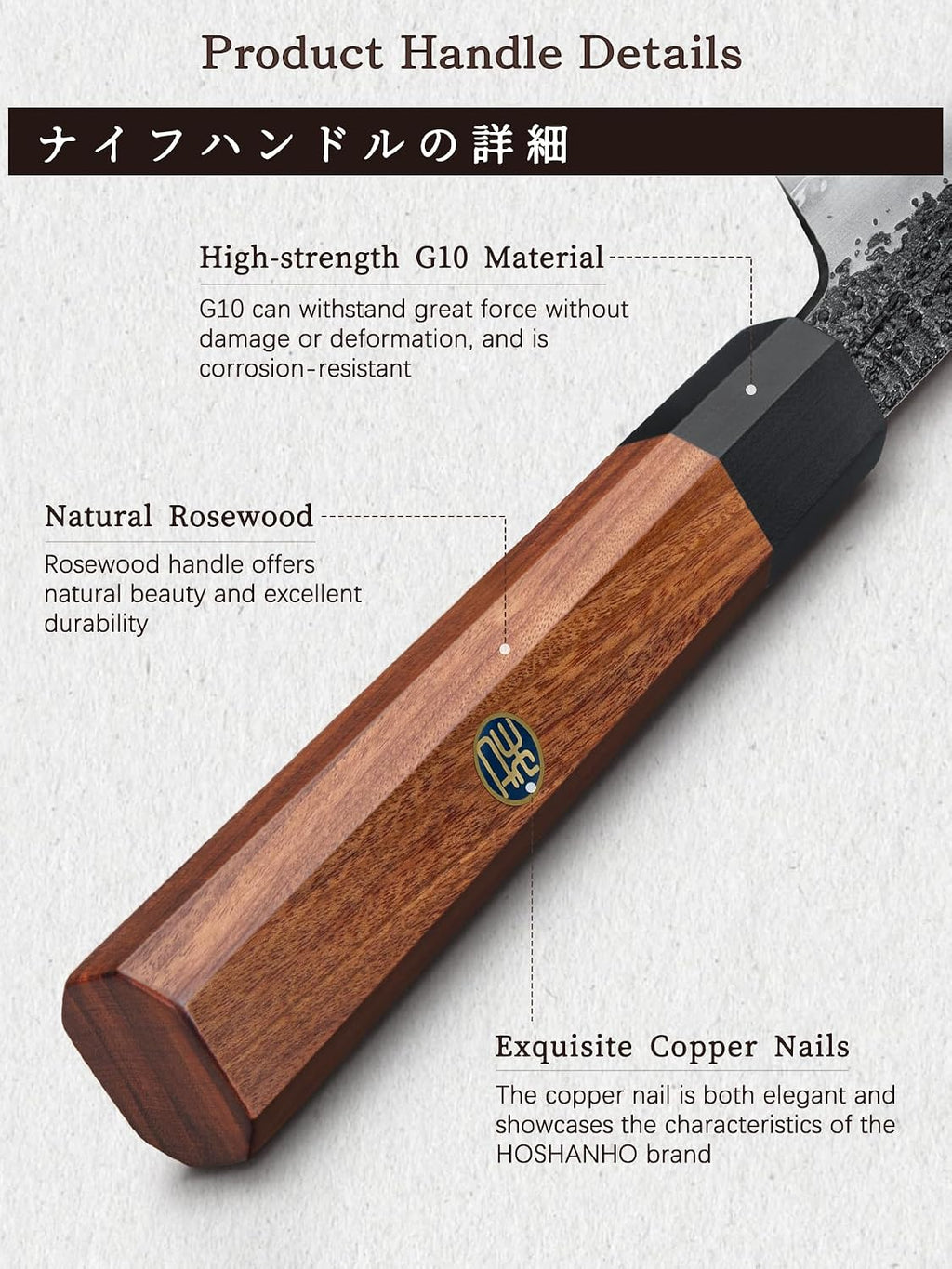 10 Inch Japanese Bread Knife, Super Sharp Serrated Bread Knife
