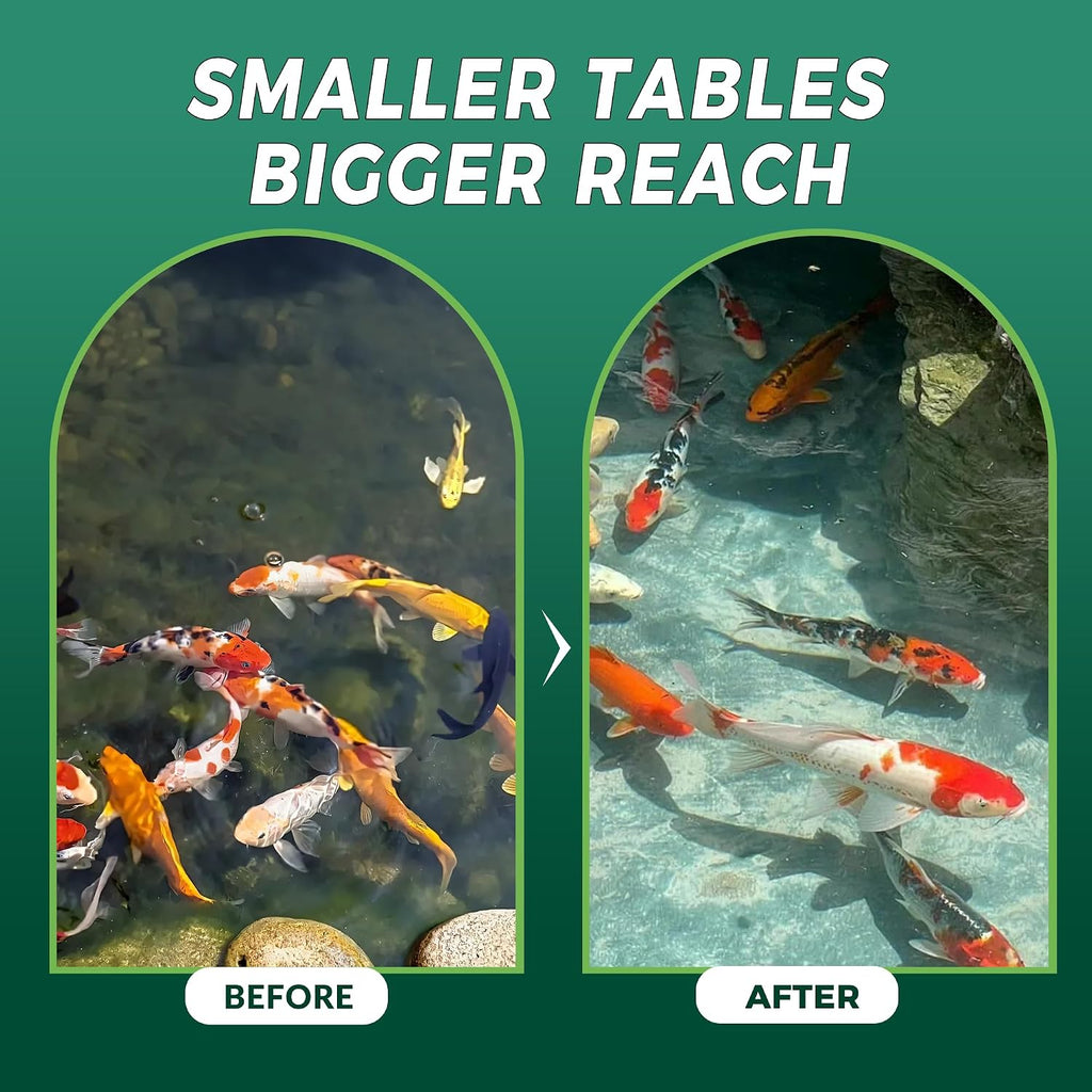 Muck Clear – Natural Pond Sludge Treatment, 500 Tablets for Ponds, Fountains & Bird Baths, Beneficial Bacteria &