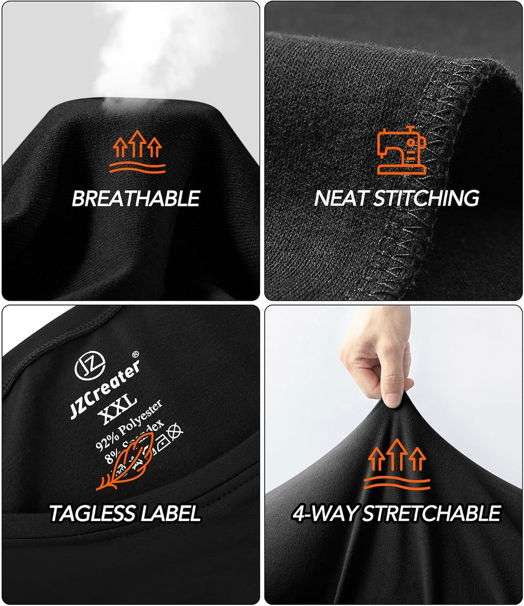 Thermal Underwear for Kids, Boys Thermals Top & Bottom Set, Long Johns Underwear, Base Layer for Cold Winter/Skiing