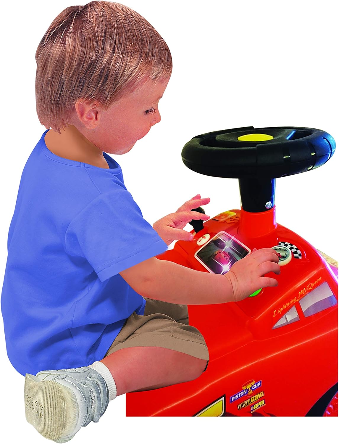 Lightning McQueen Ride-On Car, Foot-to-Floor Racer for Toddlers | Disney Pixar Cars theme with interactive steering