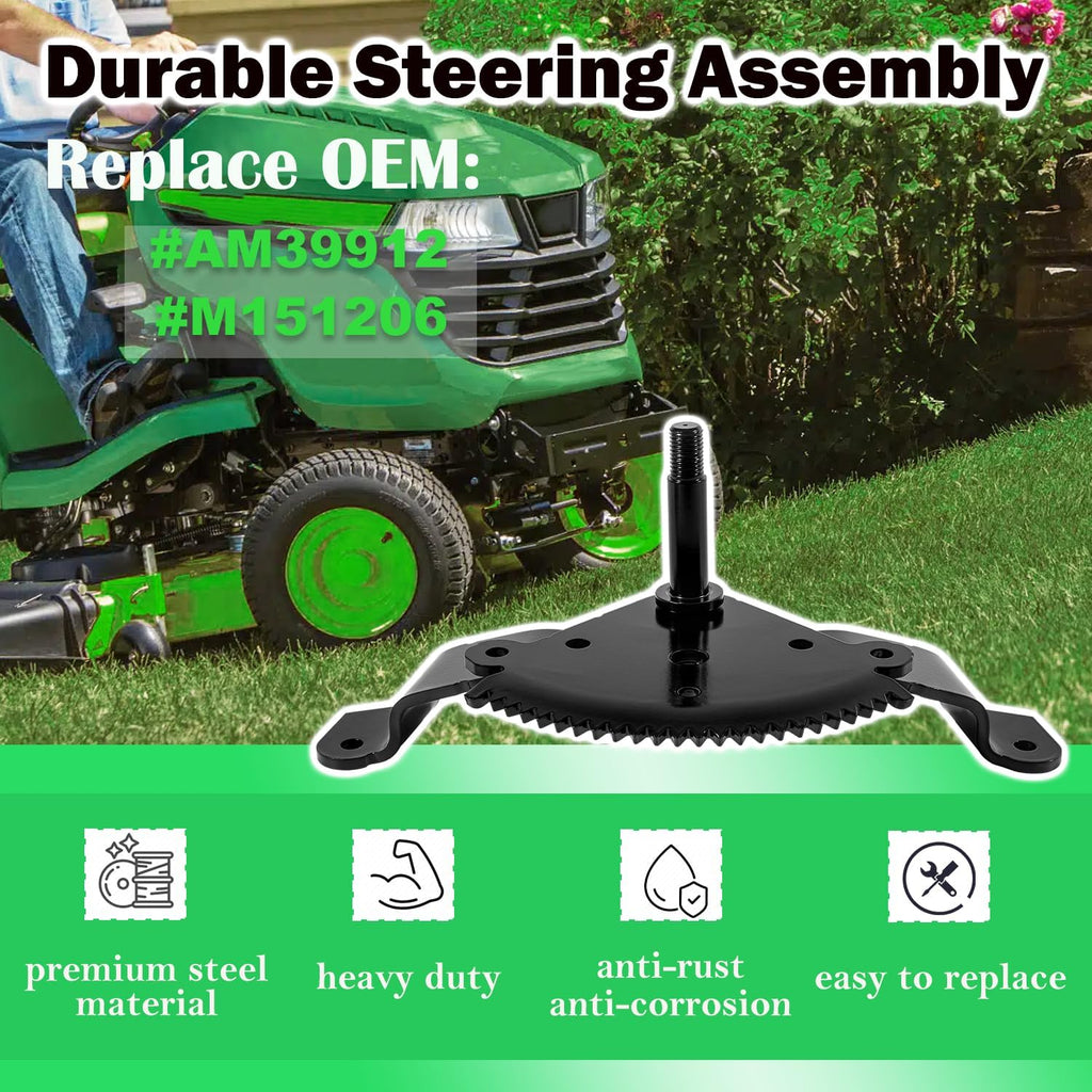 AM136297 Steering Sector Gear For X300 X320 X340 X500 X520 Lawn Tractor, Replace AM136297 M151206