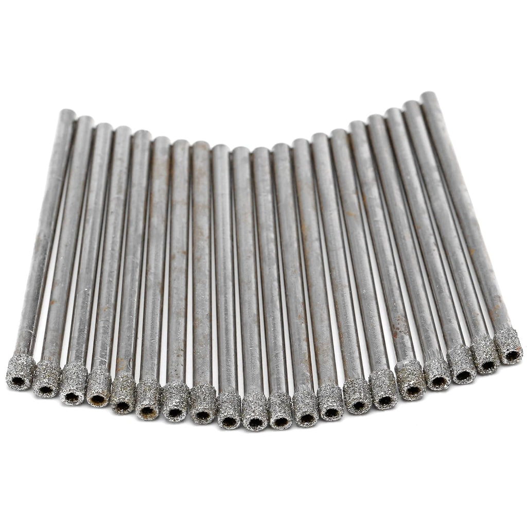 3mm Diamond Drill Bit, 1/8" Diamond Drill Bits, Glass Drill Bit, Coated Hole Saw Core Bit Tools for Stone Tile Pack