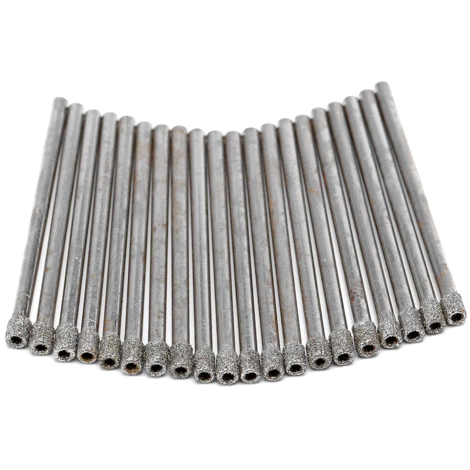 3mm Diamond Drill Bit, 1/8" Diamond Drill Bits, Glass Drill Bit, Coated Hole Saw Core Bit Tools for Stone Tile Pack