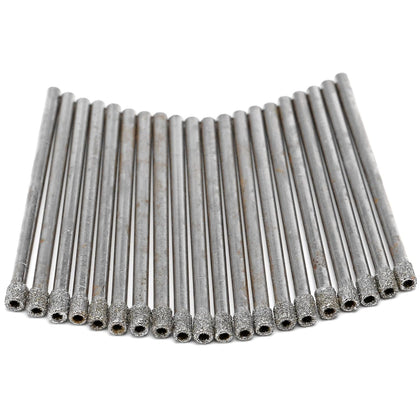 3mm Diamond Drill Bit, 1/8" Diamond Drill Bits, Glass Drill Bit, Coated Hole Saw Core Bit Tools for Stone Tile Pack
