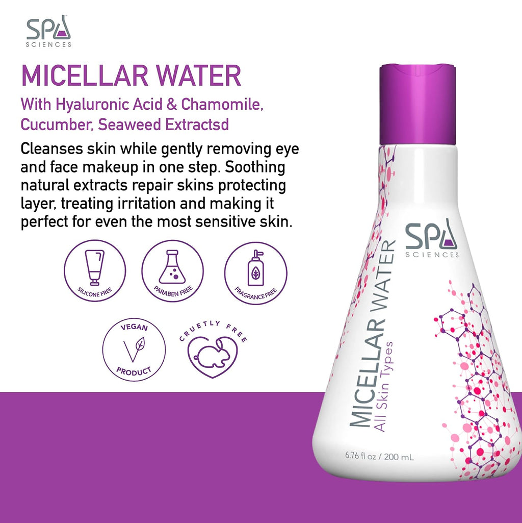 Micellar Water - Made in the USA, For All Skin Types - 6.76oz