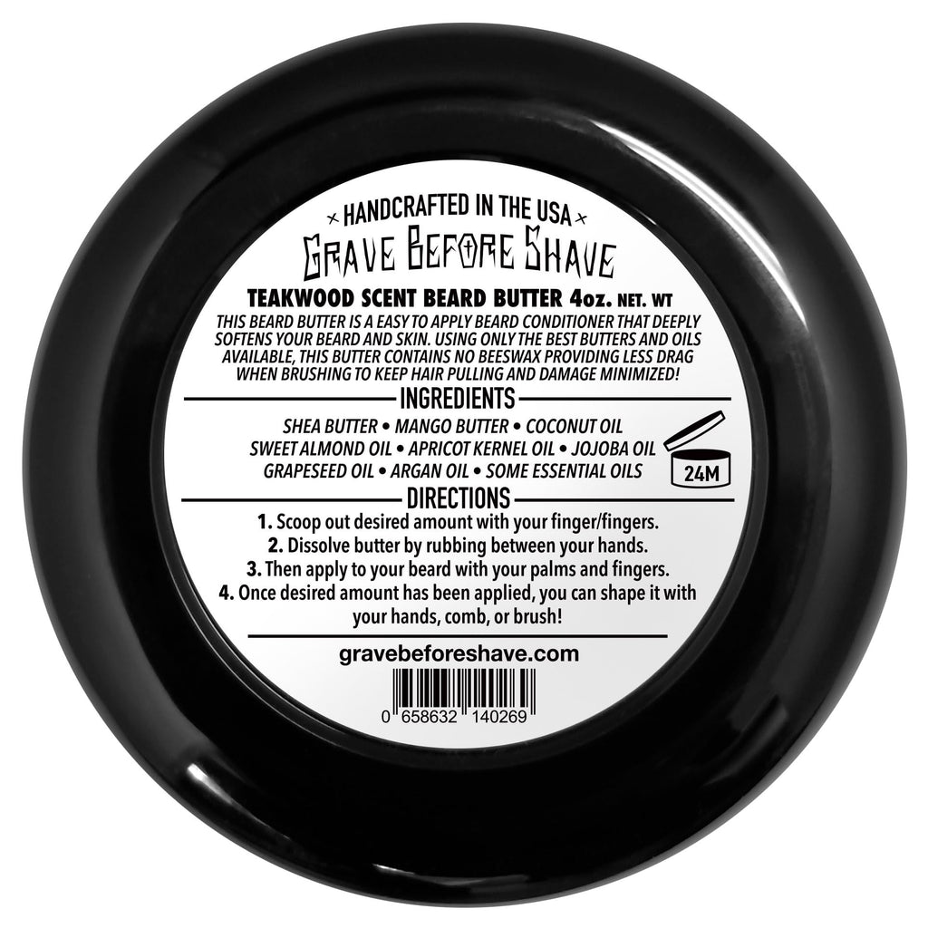 Teakwood Blend Beard Butter 4oz