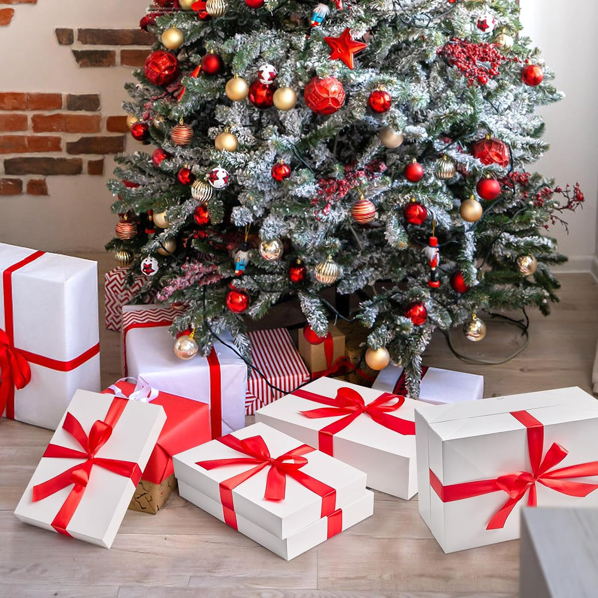 10 Pack (5 Medium 14", 5 Large 17") Gift Boxes with Lids