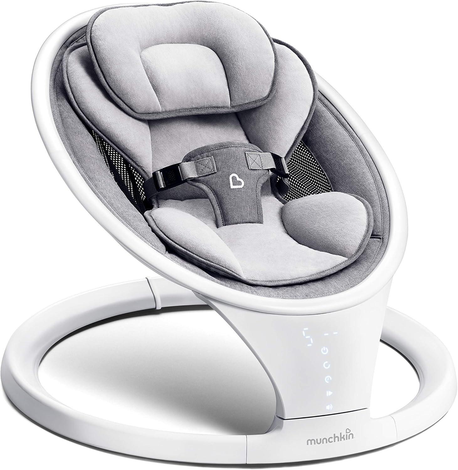 Electric Baby Swing, Portable and Lightweight, Bluetooth Enabled Infant Rocker with Natural Sway in 5 Ranges of