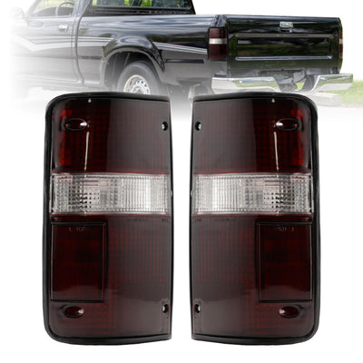 USR 89-95 Pick-up Smoked Tail Lamp – Replacement Rear Tail Light (Left + Right) Compatible with 1989-1995 Toyota