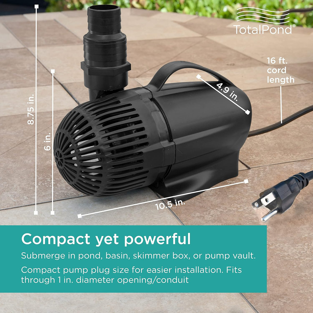 TotalPond 3600 GPH Waterfall pump
