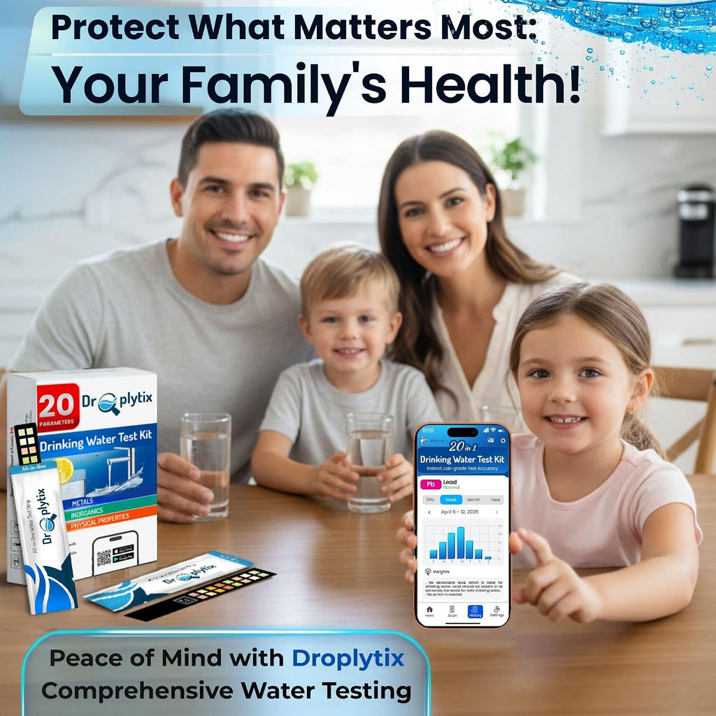 20-in-1 Drinking Water Test Kit with App, Digital Water Tester for Drinking Water, Home Water Test Kit, Well Water