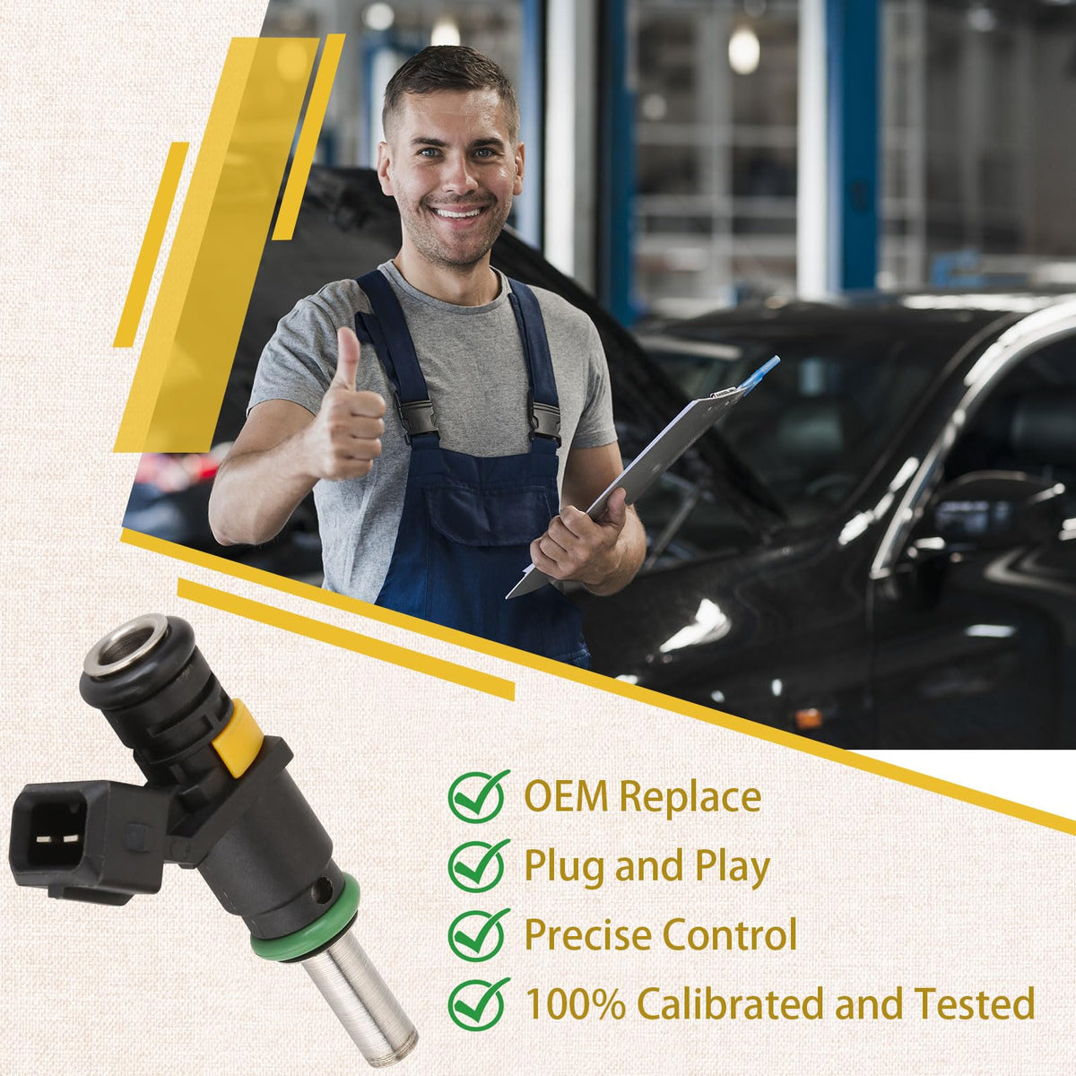 Compatible with/Mercury 90HP & 115HP Outboard 4-Stroke Fuel Injectors