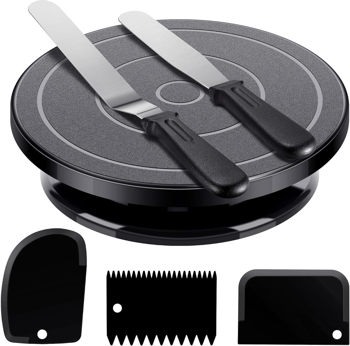 Cake Decorating Kit with Turntable Baking Supplies for Beginner Pros