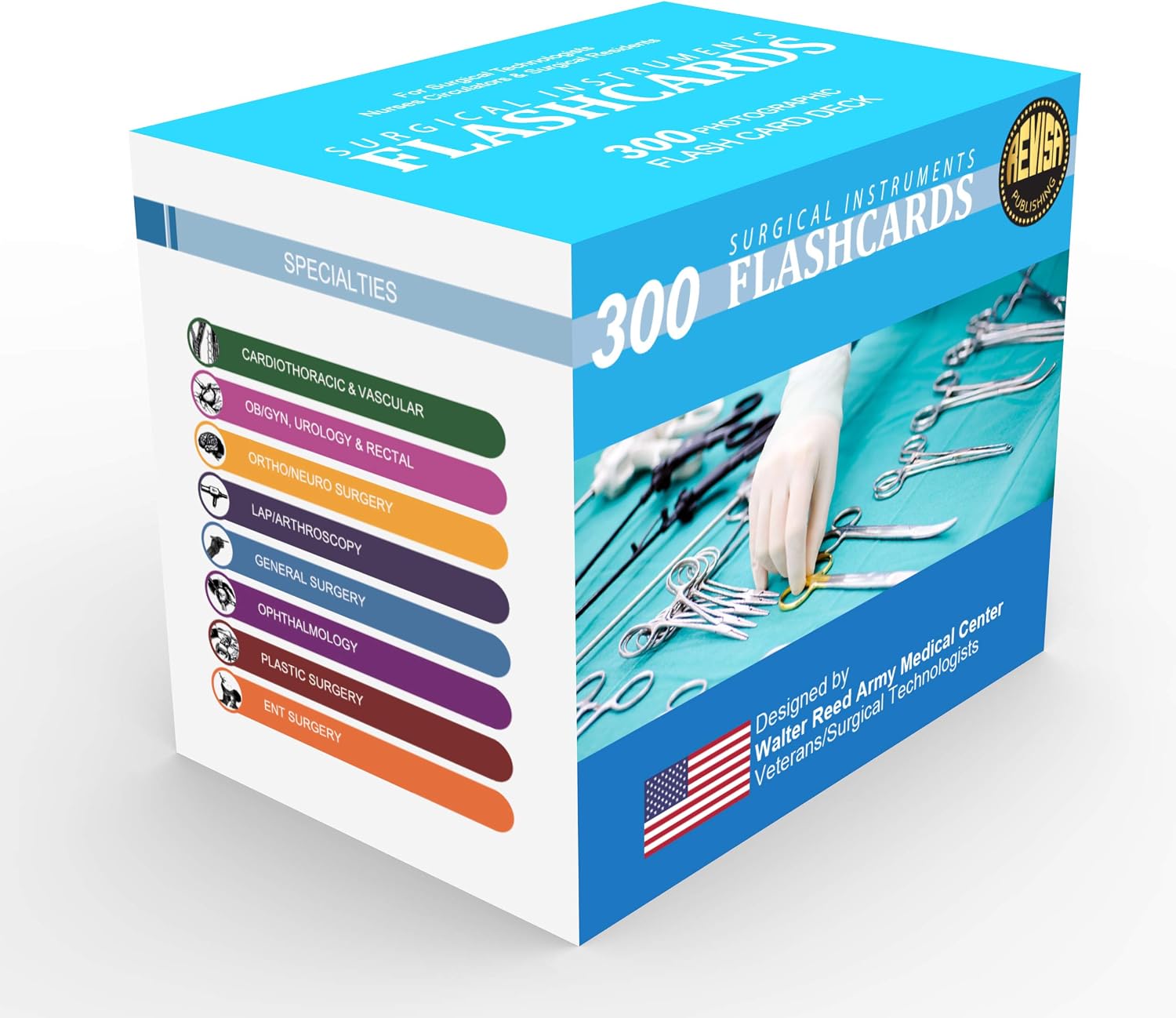 Surgical Instrumentation Flash Cards for Technologists Exam, Medical Students, Operating Room Nurses - Illustrated
