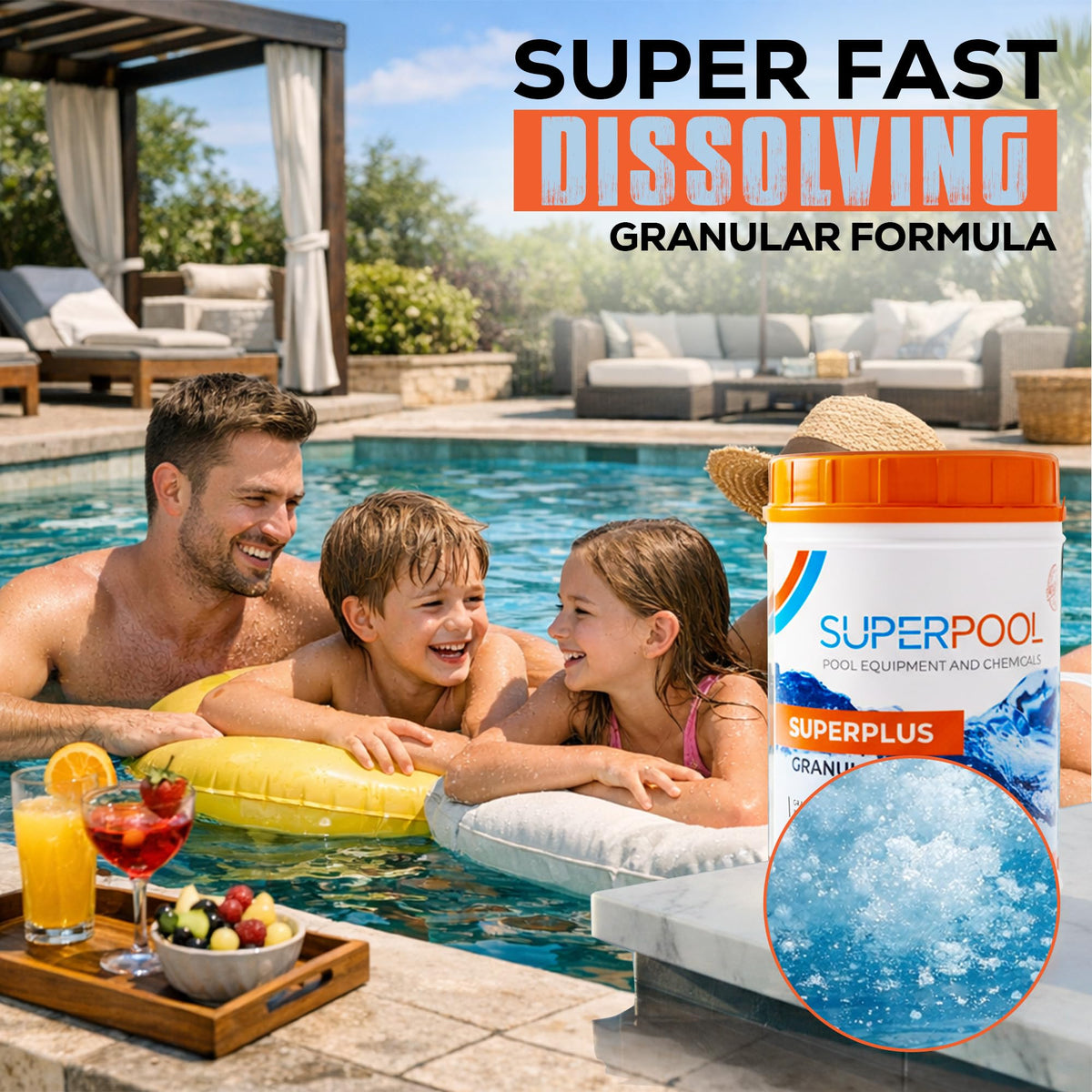 pH Up for Swimming Pools, Hot Tubs & Spas, Fast Dissolving Granules, 2.2 lb