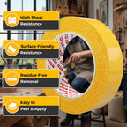 Double Sided Woodworking Tape, 1 in x 108 ft Each, 3 Rolls Strong Hold