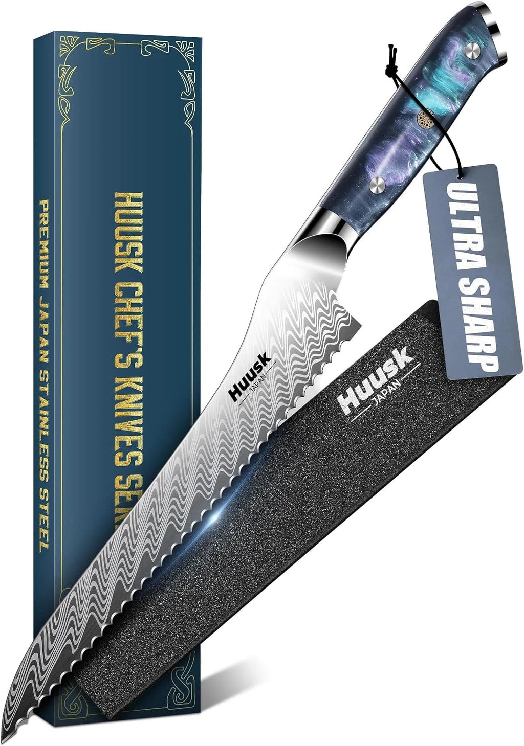 Serrated Bread Knife 8", Sourdough Bread Knife, Gift for Bakers